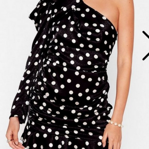Nasty Gal On the Spot One Shoulder Mini Dress - Picture 2 of 3
